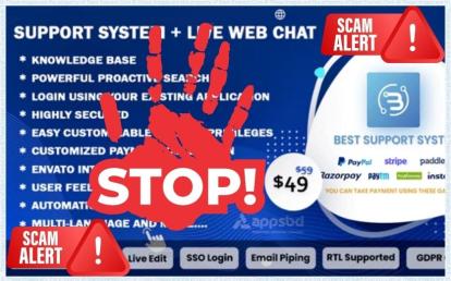 Support System Live Web Chat & Client Desk & Ticket Help Desk Are Scammer